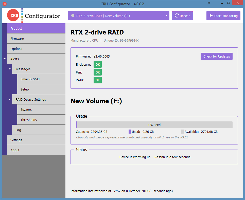 CRU Configurator 4.0 Screenshot